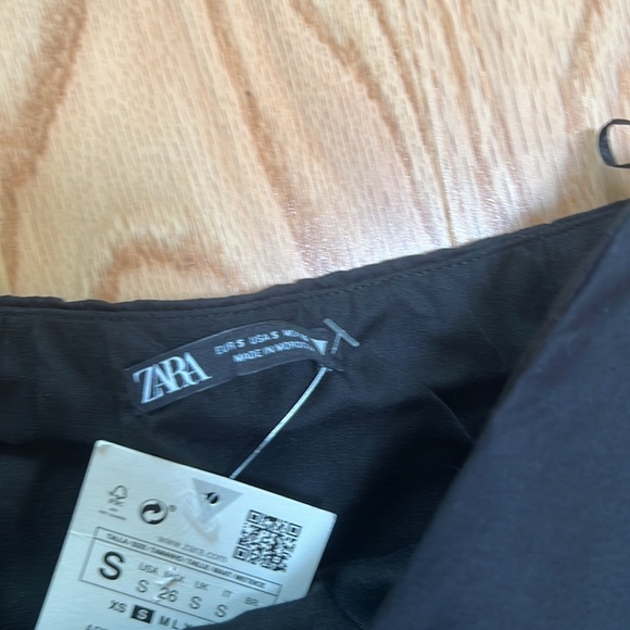 New! Zara small black cargo strapless black jumpsuit with pockets. - Picture 7 of 13